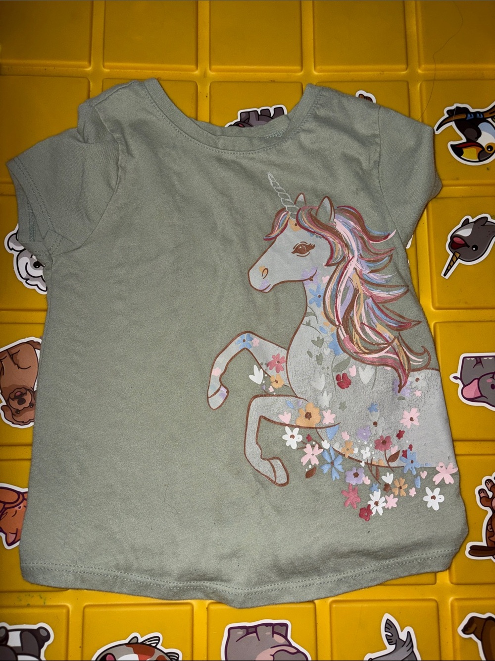 Garanimals Light Green Horse Graphic Tee